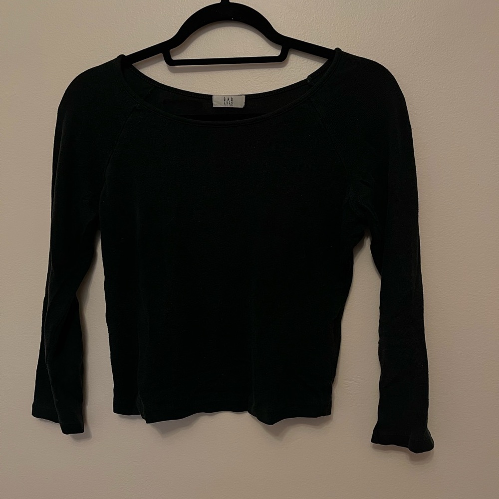 Brandy Melville Knit Three Quarter Length Tee Shirt